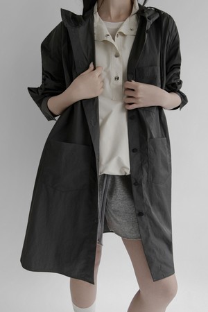 Russel Hood Trench_Charcoal
