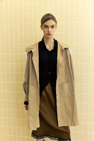 Russel Hood Trench_Beige