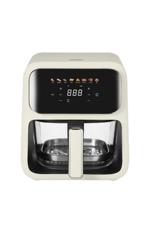 쿠쿠 4L 유리 글라스 투명 에어프라이어 아이보리 CAF-L0410EV
