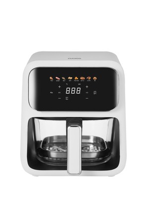 쿠쿠 4L 유리 글라스 투명 에어프라이어 화이트 CAF-L0410EW