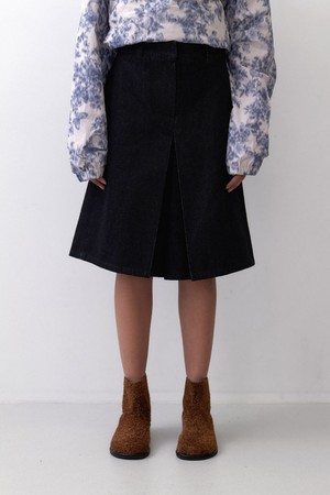 CENTER PLEATED PT - NAVY