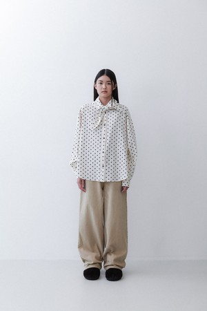 SCARF SHIRT - POLKA DOT