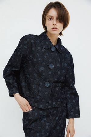 TULIP JACKET - FLOWER DENIM