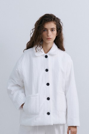 QUILTED JACKET - WHITE
