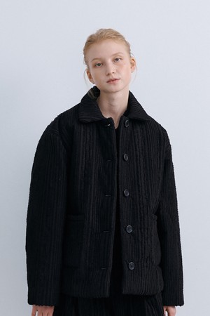 QUILTED JACKET - BLACK