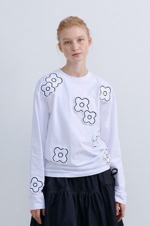 CUSION APLIQUE TOP - WHITE