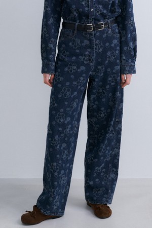 FLOWER DENIM - TIN BLUE