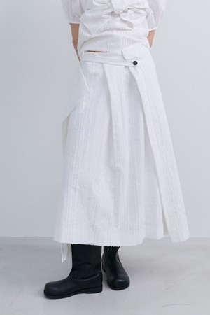 ORIGAMI SKIRT - WHITE