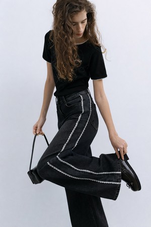 DENIM LACEBOUND - BLACK