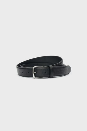 Italian Cow Embo Leather Belt_Black