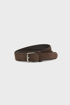 Italian Suede Belt_Brown