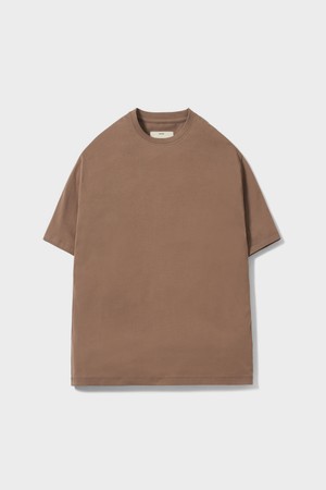 Short Sleeve Basic T-Shirt - Brown
