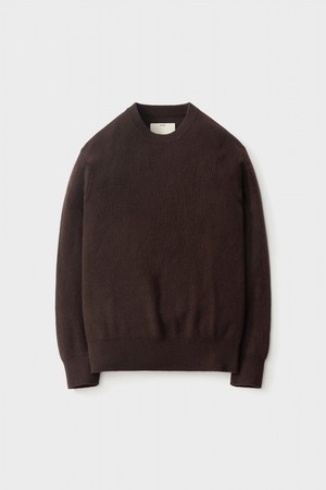 Comfort Crewneck Knit_Red Brown