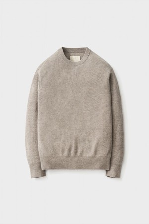 Comfort Crewneck Knit_Melange Taupe