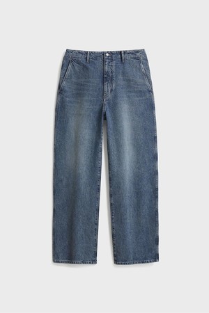 One Washed Wide Denim_Blue Gray