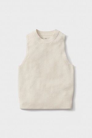 Cotton Knit Vest_Ivory