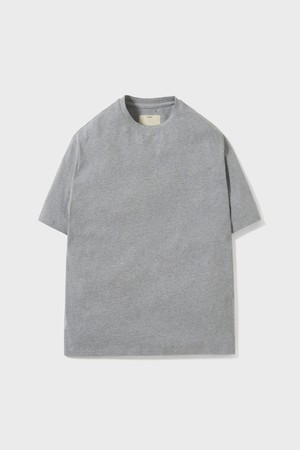 Short Sleeve Comfort T-Shirt (Fine Cotton)_Melange Gray