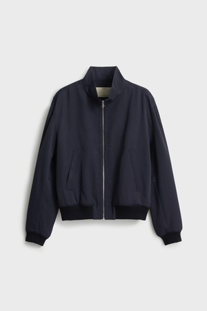 Seersucker Blouson_Navy