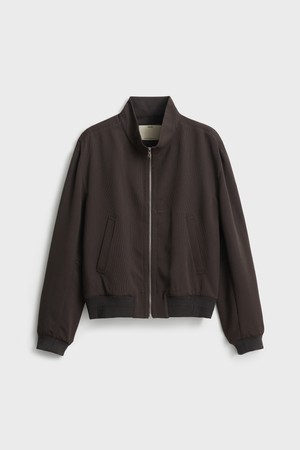 Seersucker Blouson_Brown