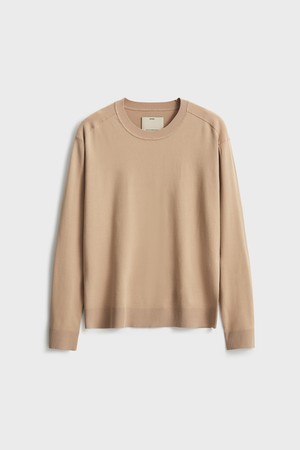 Classic Crewneck Knit_Sand Beige
