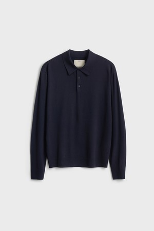 Classic Polo Knit_Dark Navy