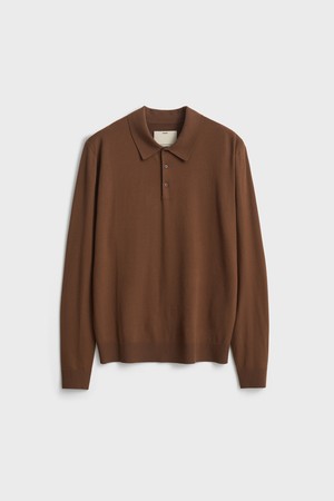 Classic Polo Knit_Brown