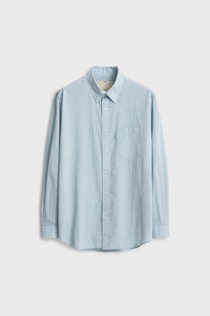 Button Down Shirt (Light)_Blue Stripe
