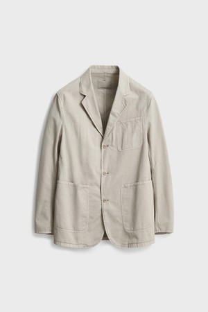 Herringbone Sports Jacket_Light Beige/ Light Blue