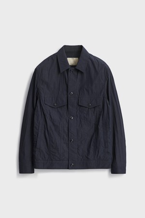 Nylon Trucker Jacket_Dark Navy