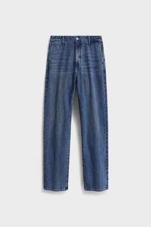 One Washed Straight Fit Denim (New)_Mid Blue