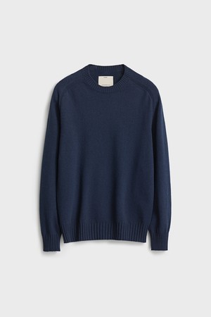 Comfort Crewneck Knit (Cotton)_Navy