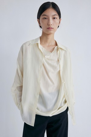 Layered Blouse_Yellow Stripe
