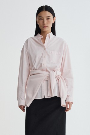 Round Neck Cardigan_Light Pink