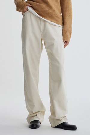 Straight Denim Pants_Cream