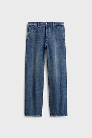 One Washed Straight Fit Denim (Vintage Selvedge)_Mid Blue