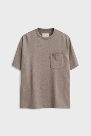 Short Sleeve Comfort Pocket T-shirt_Melange Brown