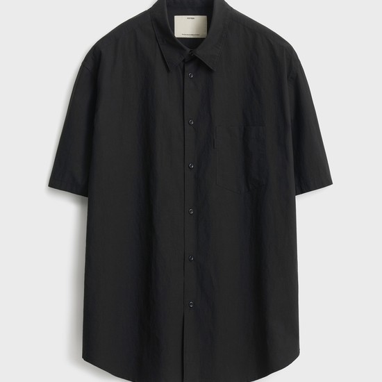Short Sleeve Comfort Shirt (Typewriter)_Black