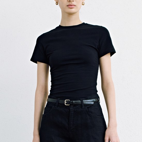 Cotton Jersey Top_Black