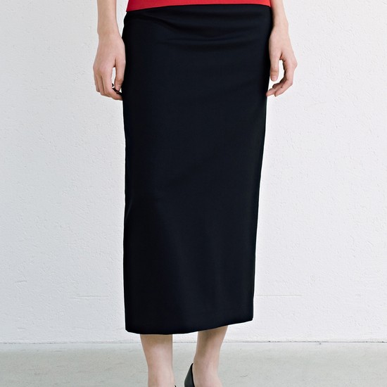 Summer Wool Skirt_Black