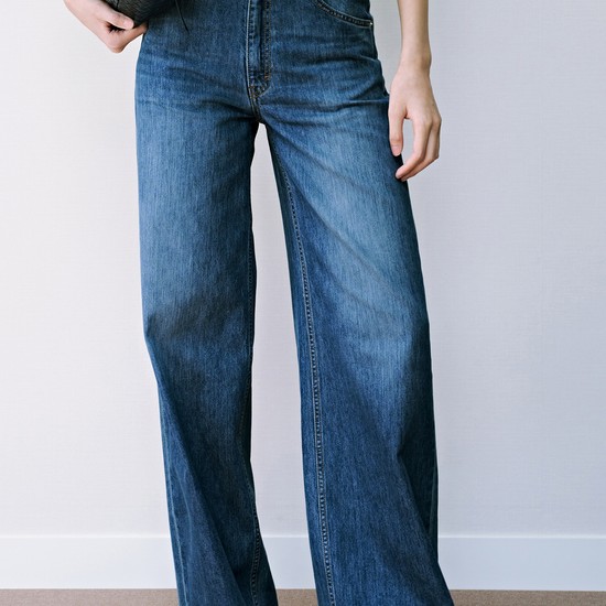Barrel Fit Denim_Mid Blue