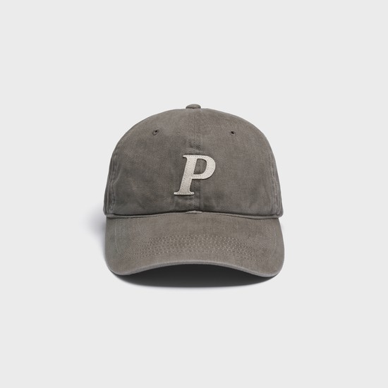 Washed Cotton Ball Cap_Gray