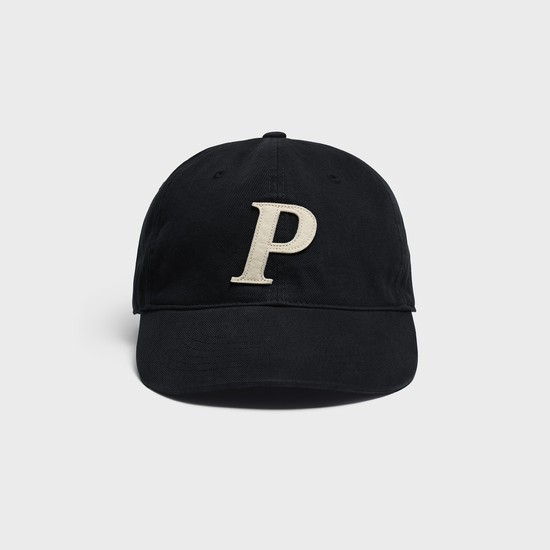 Cotton Graphic Ball Cap_Black