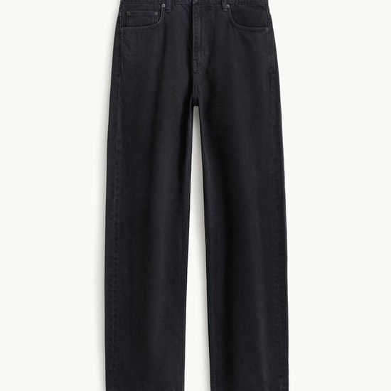 Straight Denim Pants_Blue Black