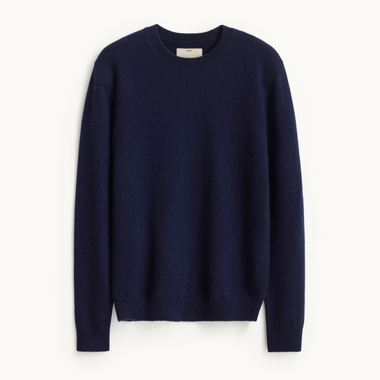 Cashmere Compact Crewneck Knit_Dark Navy