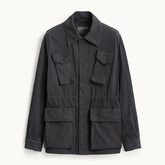 Overdyed Field Jacket_Charcoal