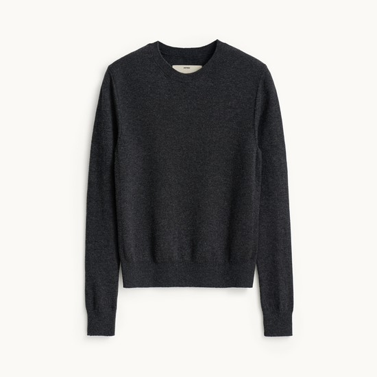 Round Neck Knit_Charcoal