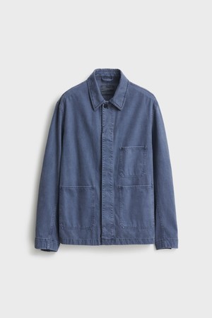 Brushed Cotton Work Jacket_French Blue