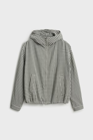 Hooded Jumper_Green Check