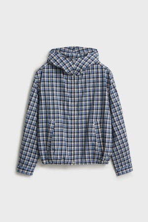 Hooded Jumper_Blue Check