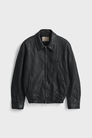 Goat Leather Jacket_Black